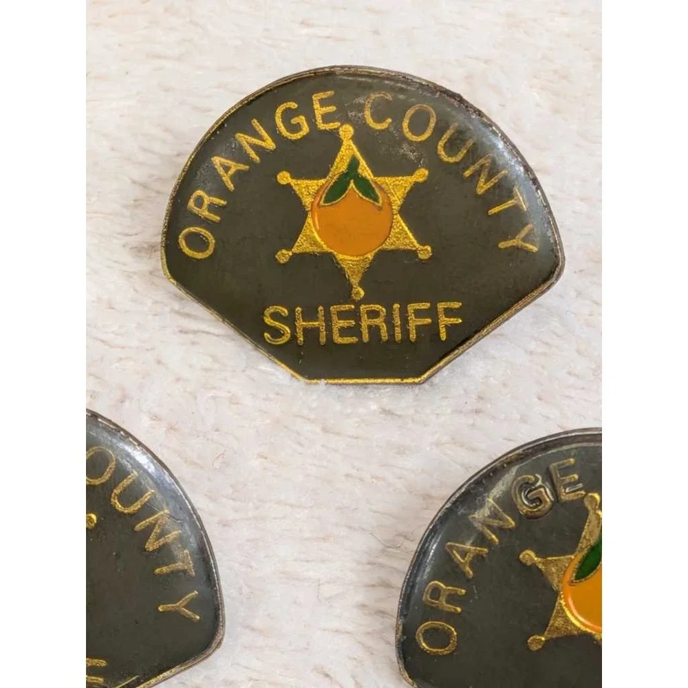 Orange County Sheriff California Bear State‎ Enamel Pin Lot - Set of 4